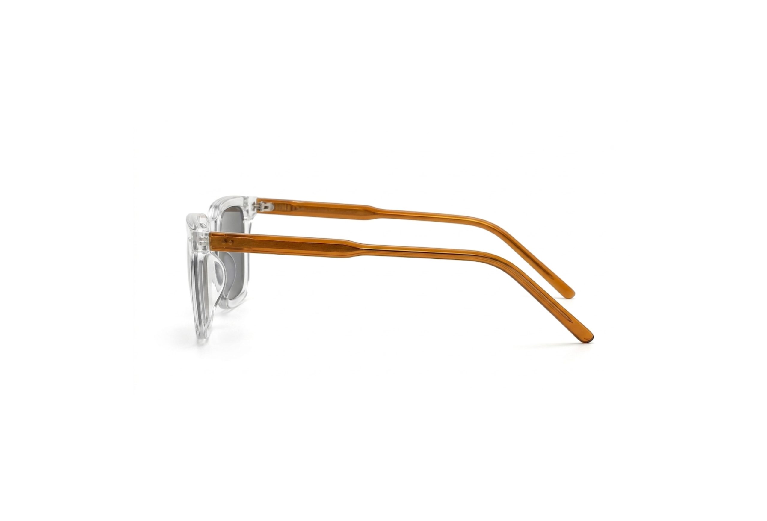 Vanguard Dual-Dot Square Crystal Clear Dark Grey Unisex Sunglasses - Image 2