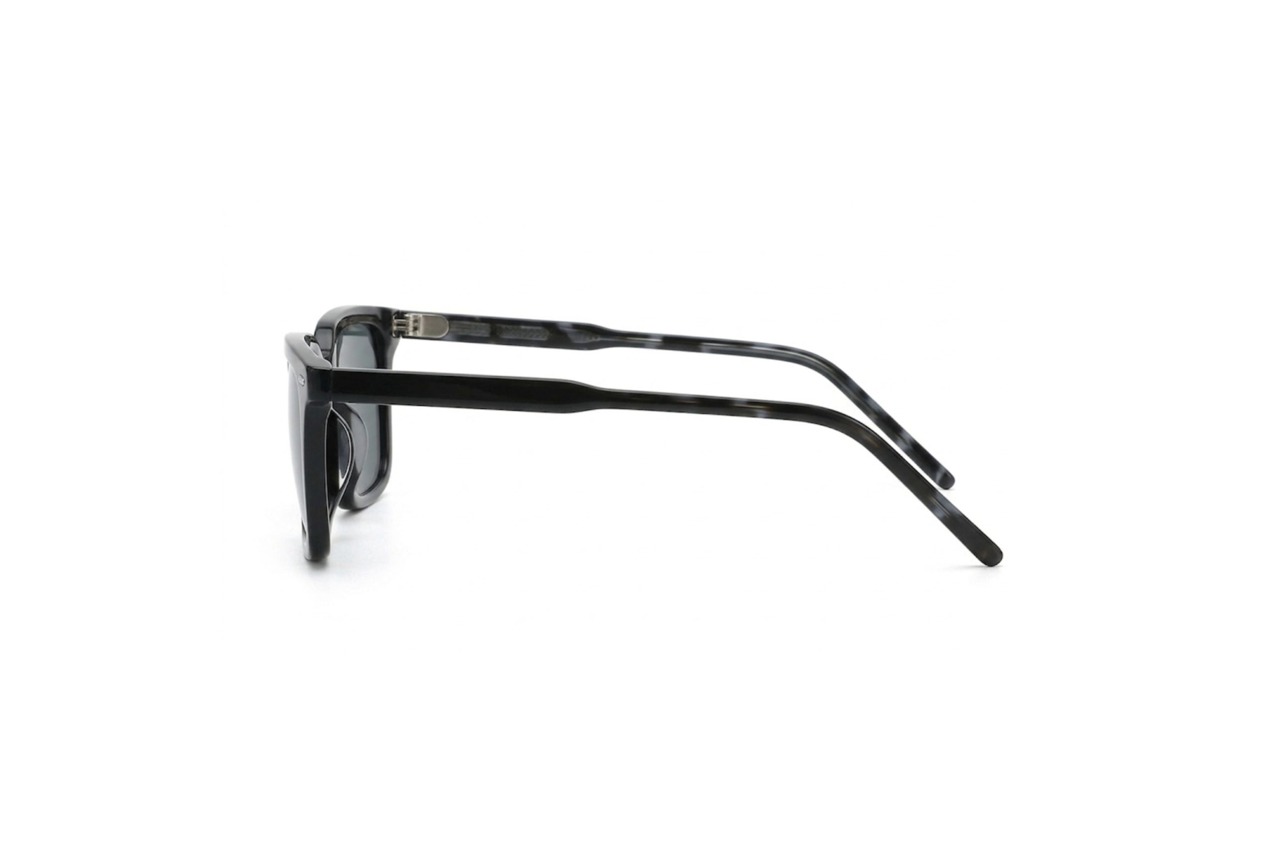 Vanguard Dual-Dot Square Glossy Black Sunglasses - Image 2