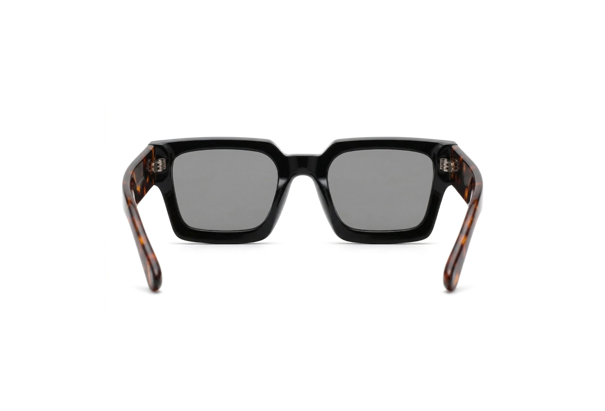 Shadow Ridge Square Acetate brown tortoiseshell Dark grey Unisex Sunglasses - Image 3