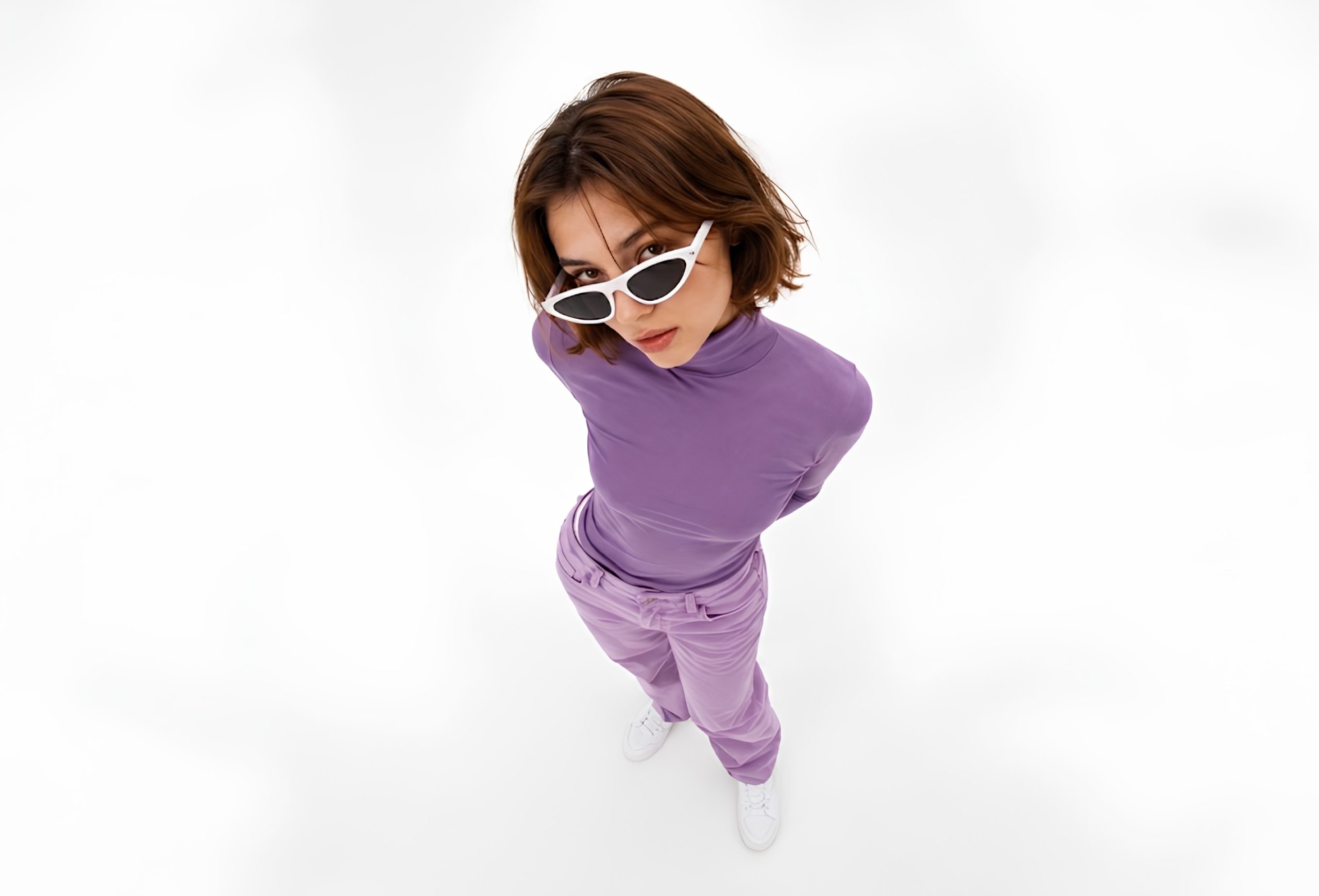 Vogue Micro Slate Triangle cat eye Unisex Sunglasses - Image 4